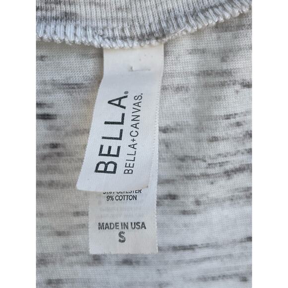 Gray Bella+Canvas "Only Men I trust" graphic tank top SM - Picture 3 of 5